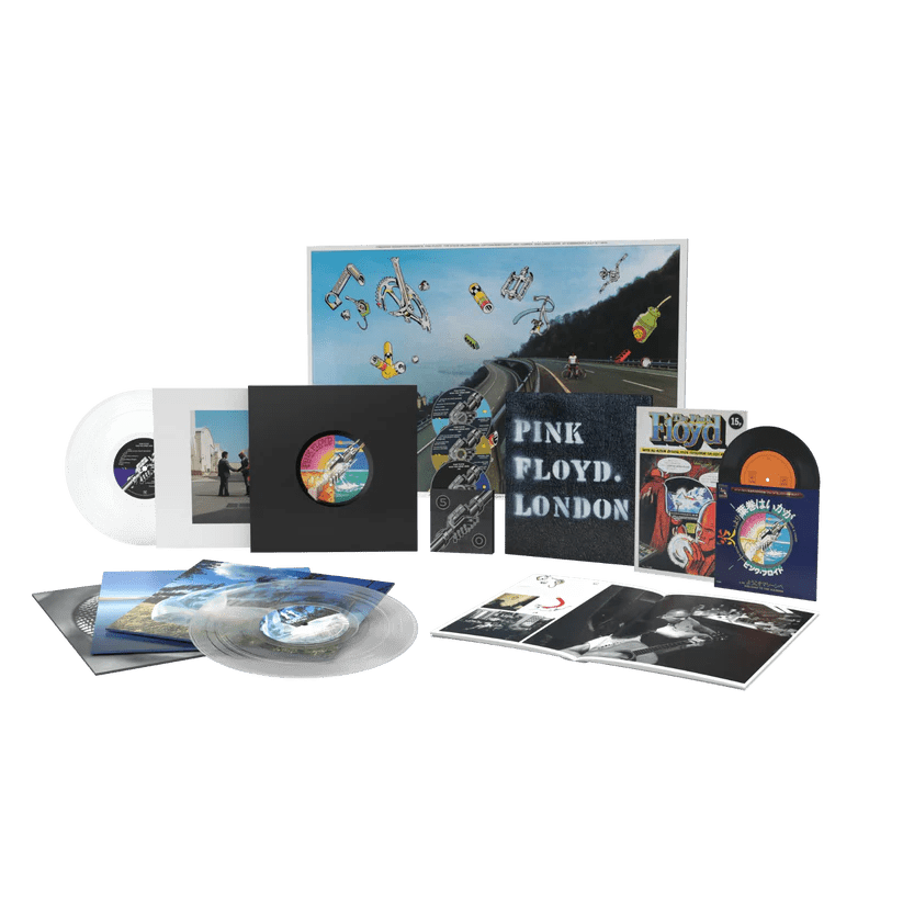 Pink Floyd - Wish You Were Here 50th Anniversary Deluxe 4LP, 2CD, Blu-Ray & 7" Crystal Clear Vinyl  Box Set