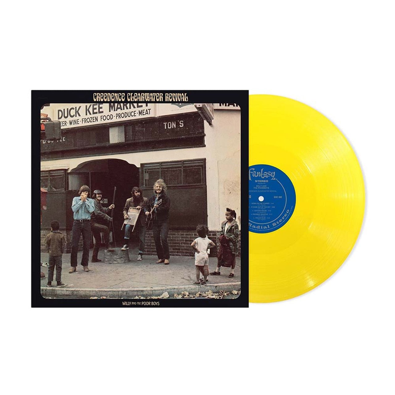 CCR ( CREEDENCE CLEARWATER REVIVAL ) - WILLY AND THE POOR BOYS CANARY YELLOW Vinyl LP