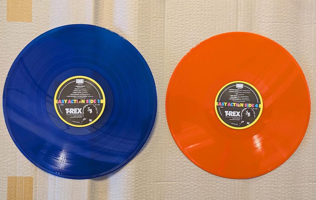 T. REX - EASY ACTION Blue & Orange Vinyl LP