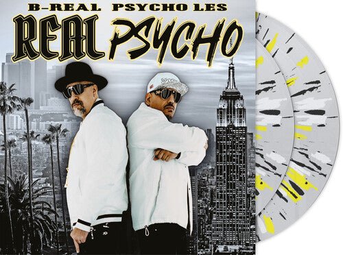 B-REAL & PSYCHO LES - REAL PSYCHO - DELUXE LIMITED EDITION Clear Black & Yellow Vinyl LP