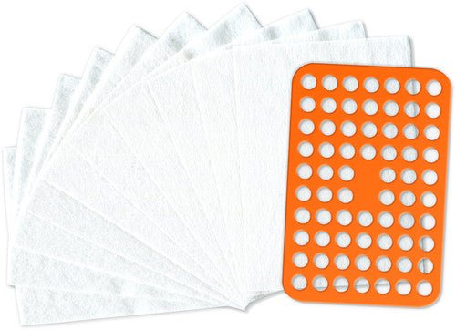 Vinyl Styl® Deep Groove Record Washer Replacement Filters 10 Pk with Screen