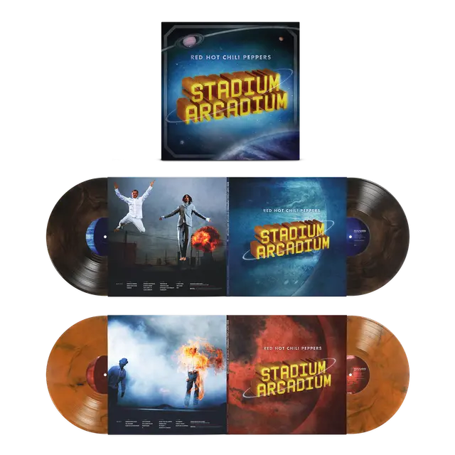 RED HOT CHILI PEPPERS - Stadium Arcadium 20th  Anniversary Brown Smoke & Orange Smoke Vinyl LP