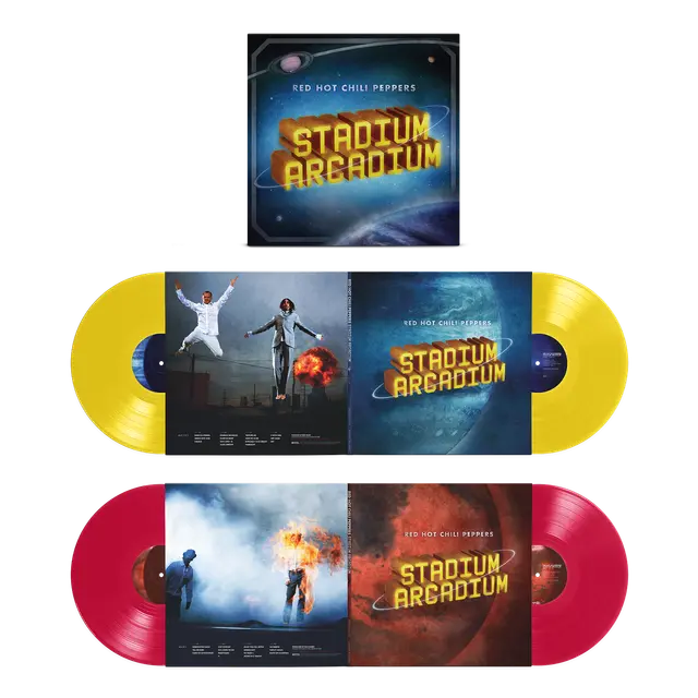 RED HOT CHILI PEPPERS - Stadium Arcadium 20th  Anniversary Canary Yellow & Apple Red Vinyl LP