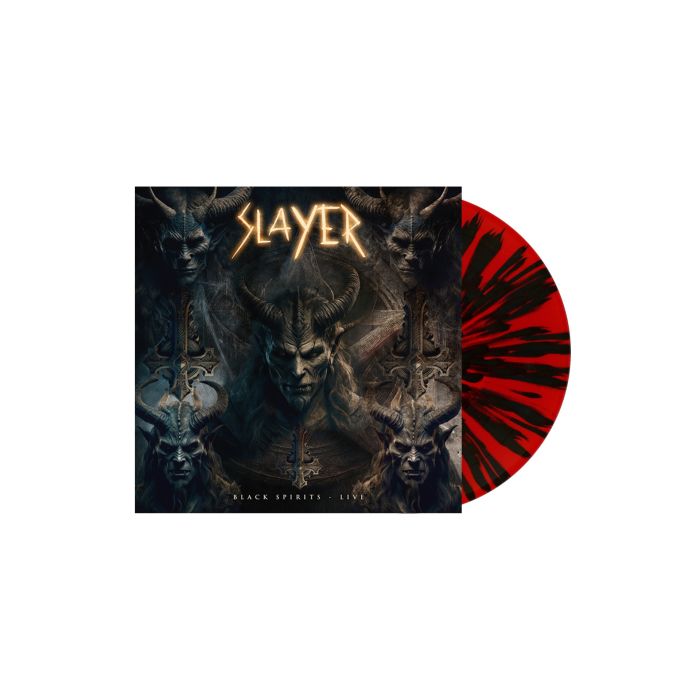 SLAYER - BLACK SPIRITS - LIVE RED W/ BLACK SPLATTER Vinyl LP