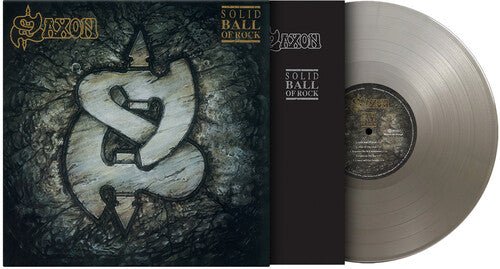 SAXON - SOLID BALL OF ROCK Silver Vinyl LP