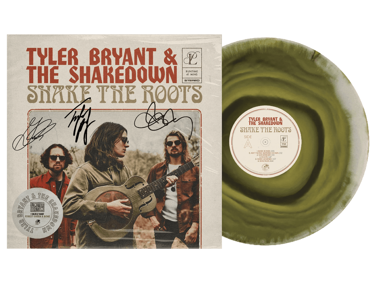 Tyler Bryant & The Shakedown-Shake The Roots Autographed Colored Vinyl LP