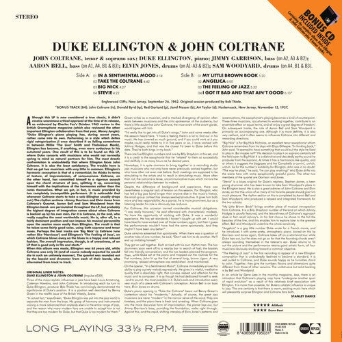 ELLINGTON,DUKE / COLTRANE,JOHN - DUKE ELLINGTON & JOHN COLTRANE Vinyl LP