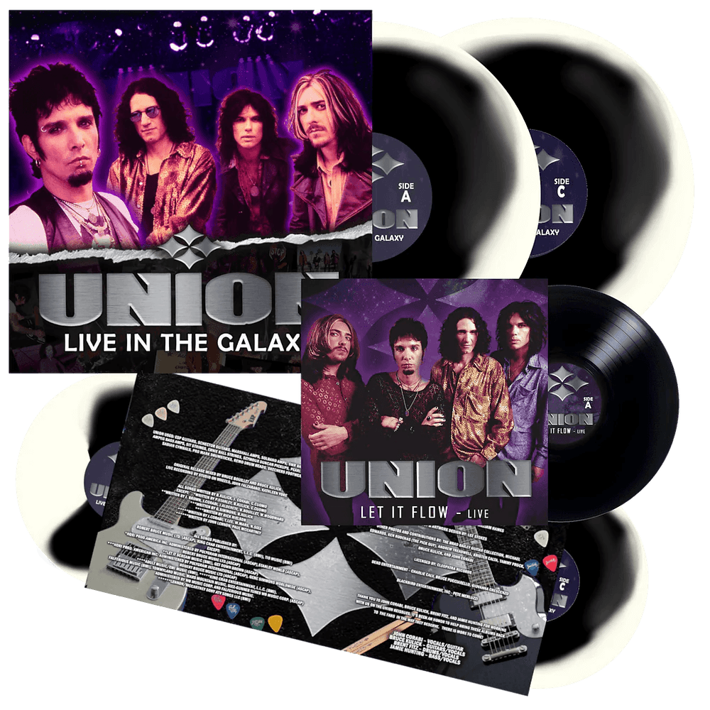 Union – Live In the Galaxy Black/Milky Autographed Flat Vinyl LP