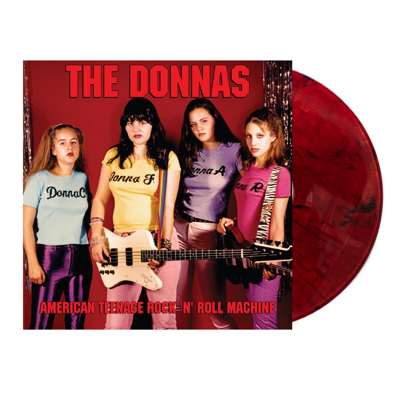 THE DONNAS - AMERICAN TEENAGE ROCK 'N' ROLL MACHINE Orange/Black Vinyl LP