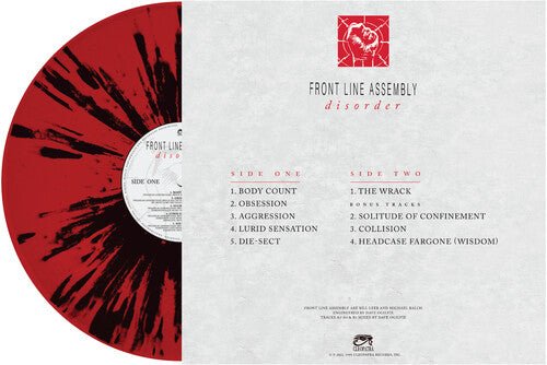 FRONT LINE ASSEMBLY - DISORDER (RED & BLACK SPLATTER) Vinyl LP