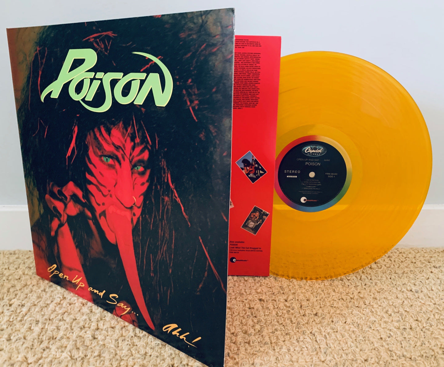 Poison - Open Up And Say... Ahh! 180g LP Translucent Gold Vinyl LP