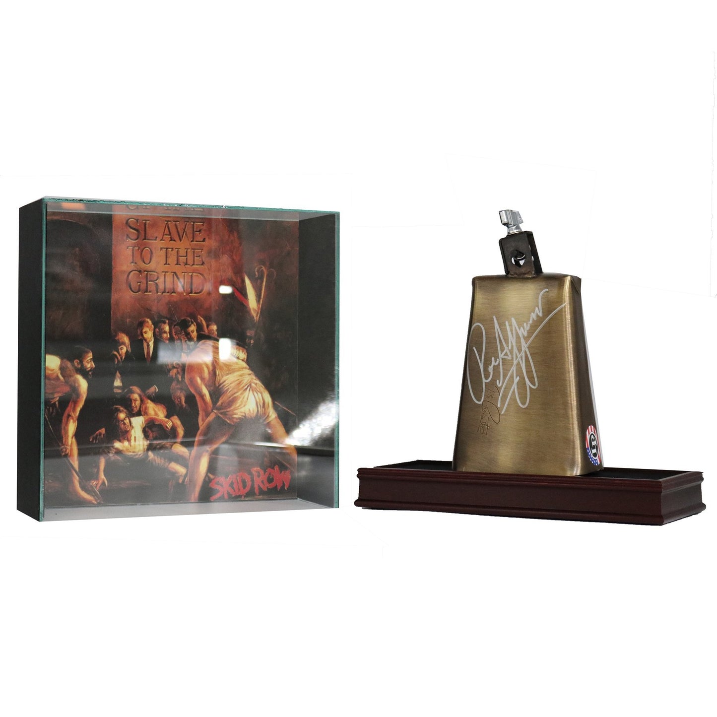 Rob Affuso Autographed Cowbell and Photo Glass Display Case (CX Auth)
