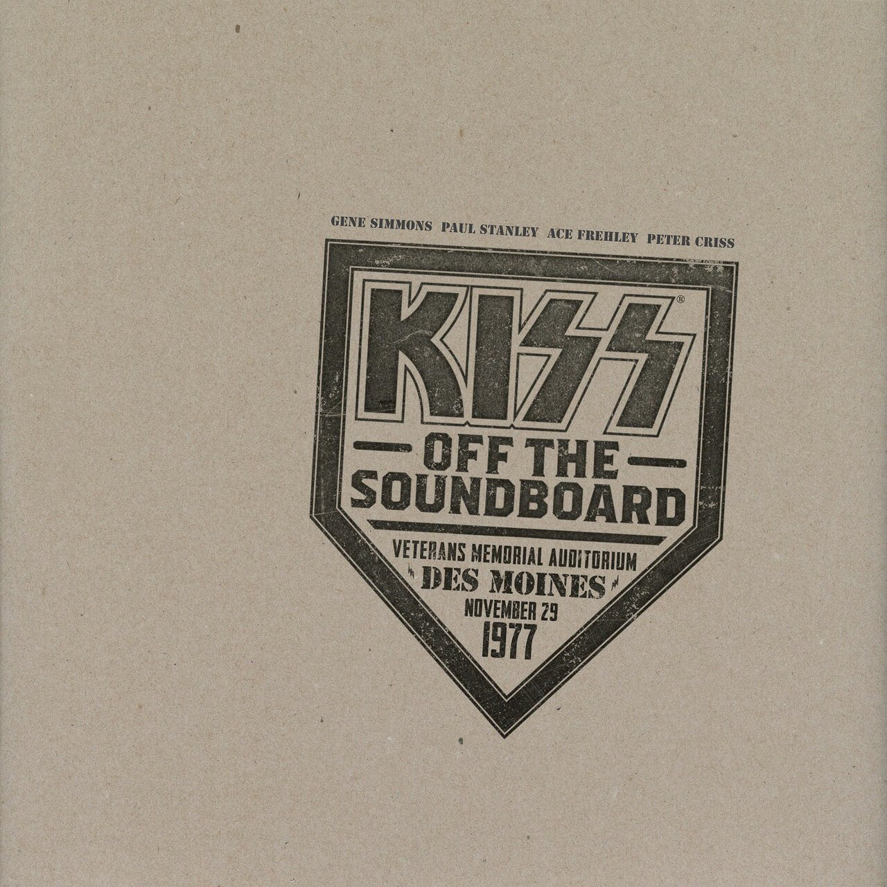 KISS - OFF THE SOUNDBOARD: LIVE IN DES MOINES 1977 Vinyl LP