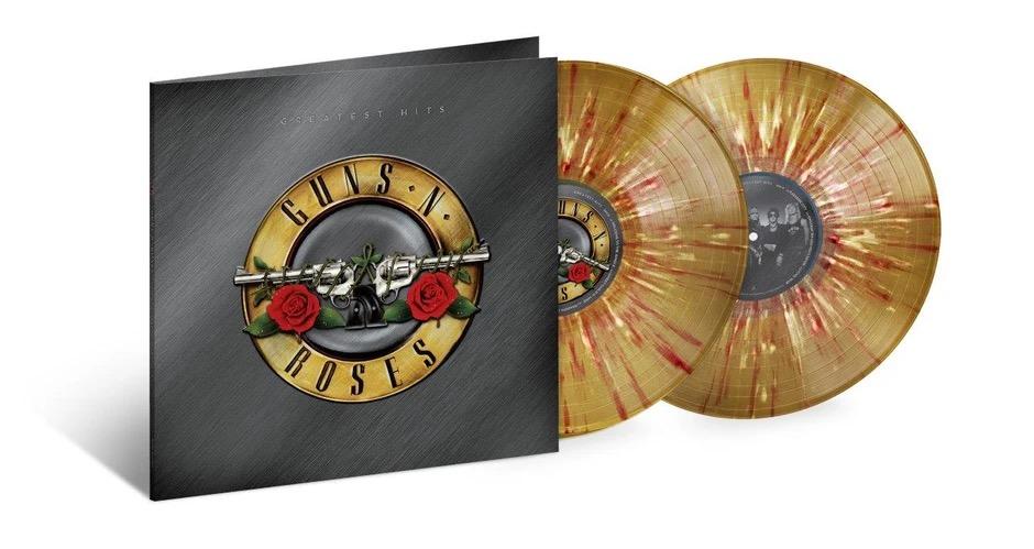 Guns N' Roses- Greatest Hits (Limited) (Gold, Red + White Splatter Vinyl)  Import With Autographed Photo/NM Of Matt Sorum