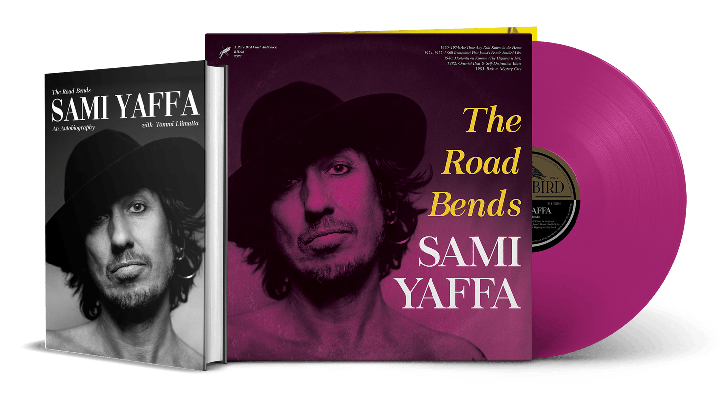 Sami Yaffa - The Road Bends [Signed Book] W/ Limited Edition Pink Vinyl LP