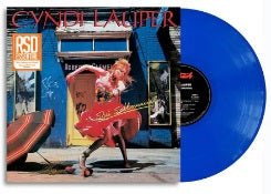 LAUPER,CYNDI - SHE'S SO UNUSUAL Blue Vinyl LP