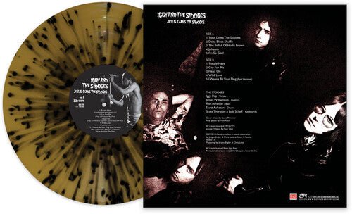 IGGY & THE STOOGES - JESUS LOVES THE STOOGES - BLACK/GOLD SPLATTER Vinyl LP