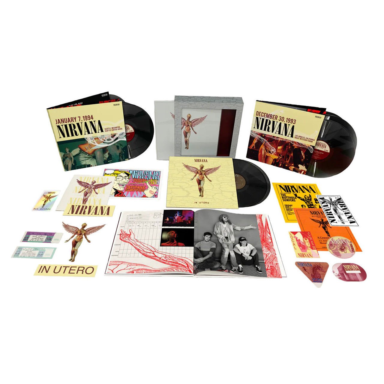 Nirvana In Utero (30th Anniversary) Super Deluxe 180g 8LP Box Set VINYL LP