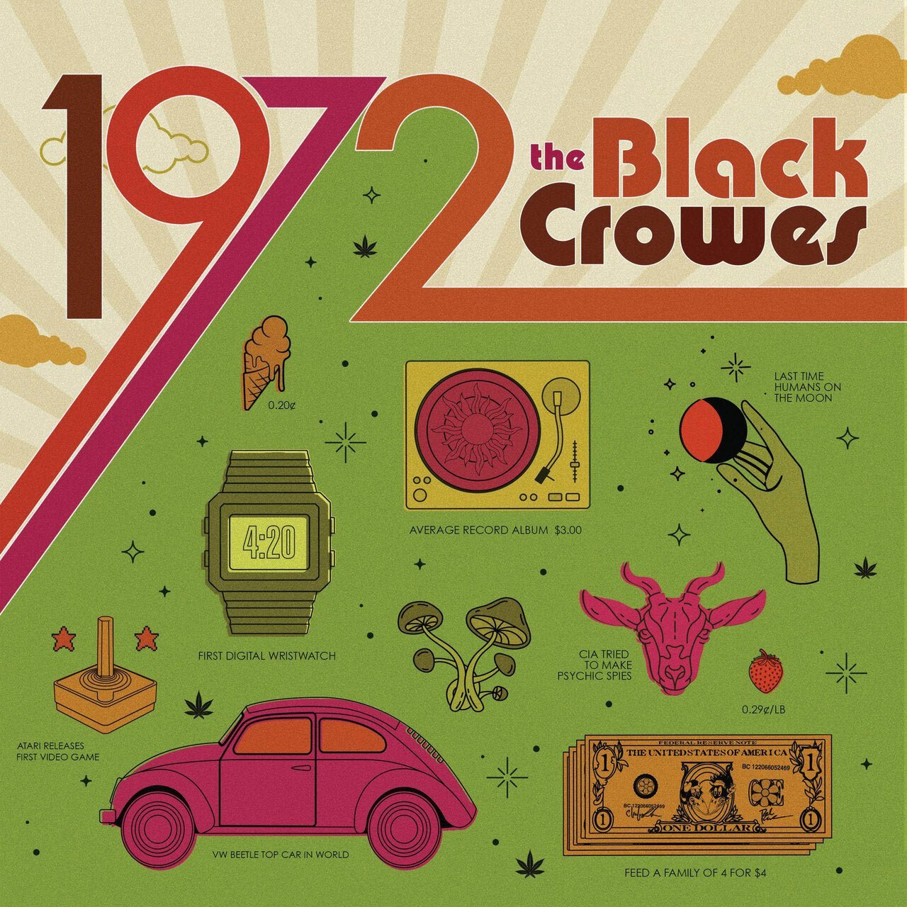 BLACK CROWES - 1972 Vinyl LP (Small Corner Dent)
