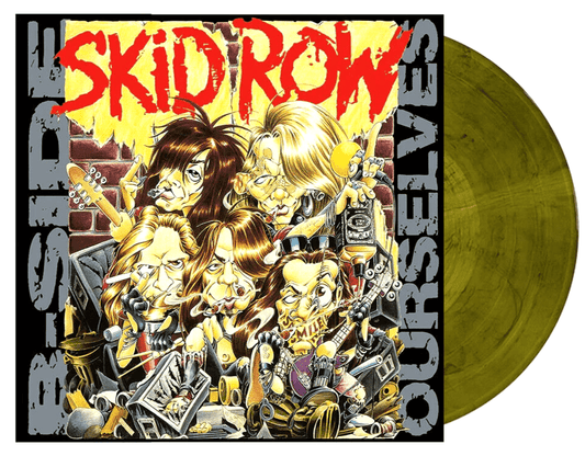 SKID ROW - B-SIDE OURSELVES Yellow Marble  Vinyl LP