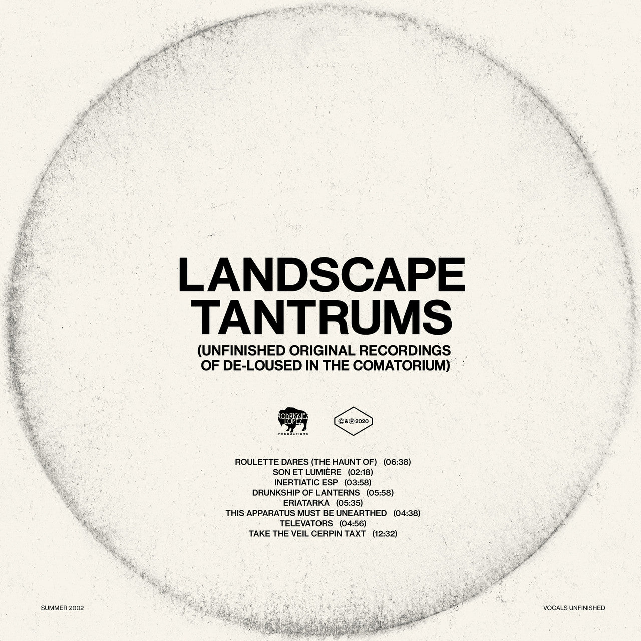 LANDSCAPE TANTRUMS - UNFINISHED ORIGINAL RECORDING