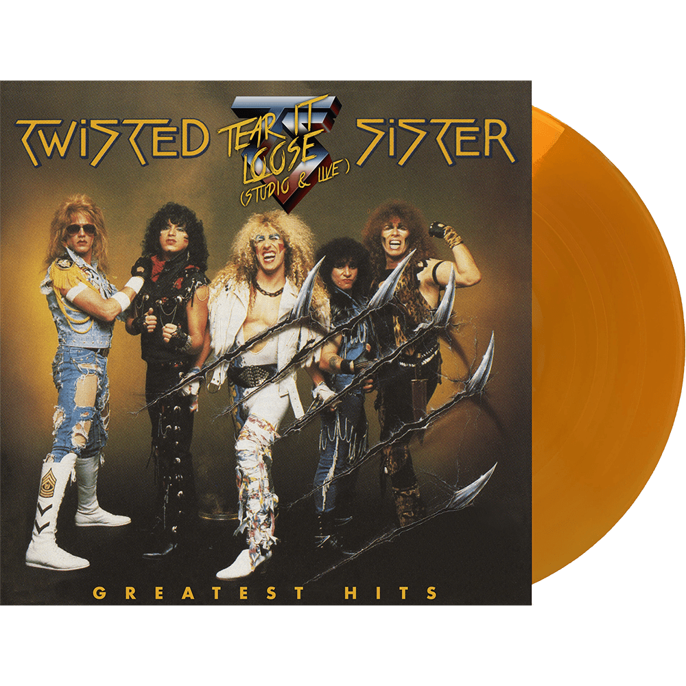 Twisted Sister Greatest Hits -Tear It Loose (Translucent Gold Vinyl/Limited Edition/Atlantic Years- Studio & Live w/ Autographed Set List) VINYL LP