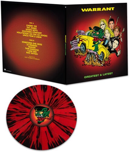 WARRANT - GREATEST & LATEST - RED & BLACK SPLATTER Vinyl LP