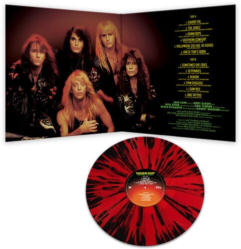 WARRANT - GREATEST & LATEST - RED & BLACK SPLATTER Vinyl LP