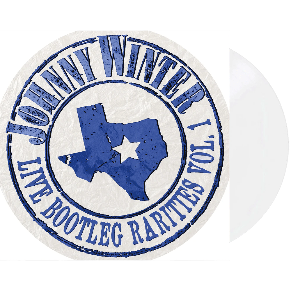 Johnny Winter - Live Bootleg Rarities Volume One White Vinyl/Limited Edition/Die-Cut Circular Cover VINYL LP