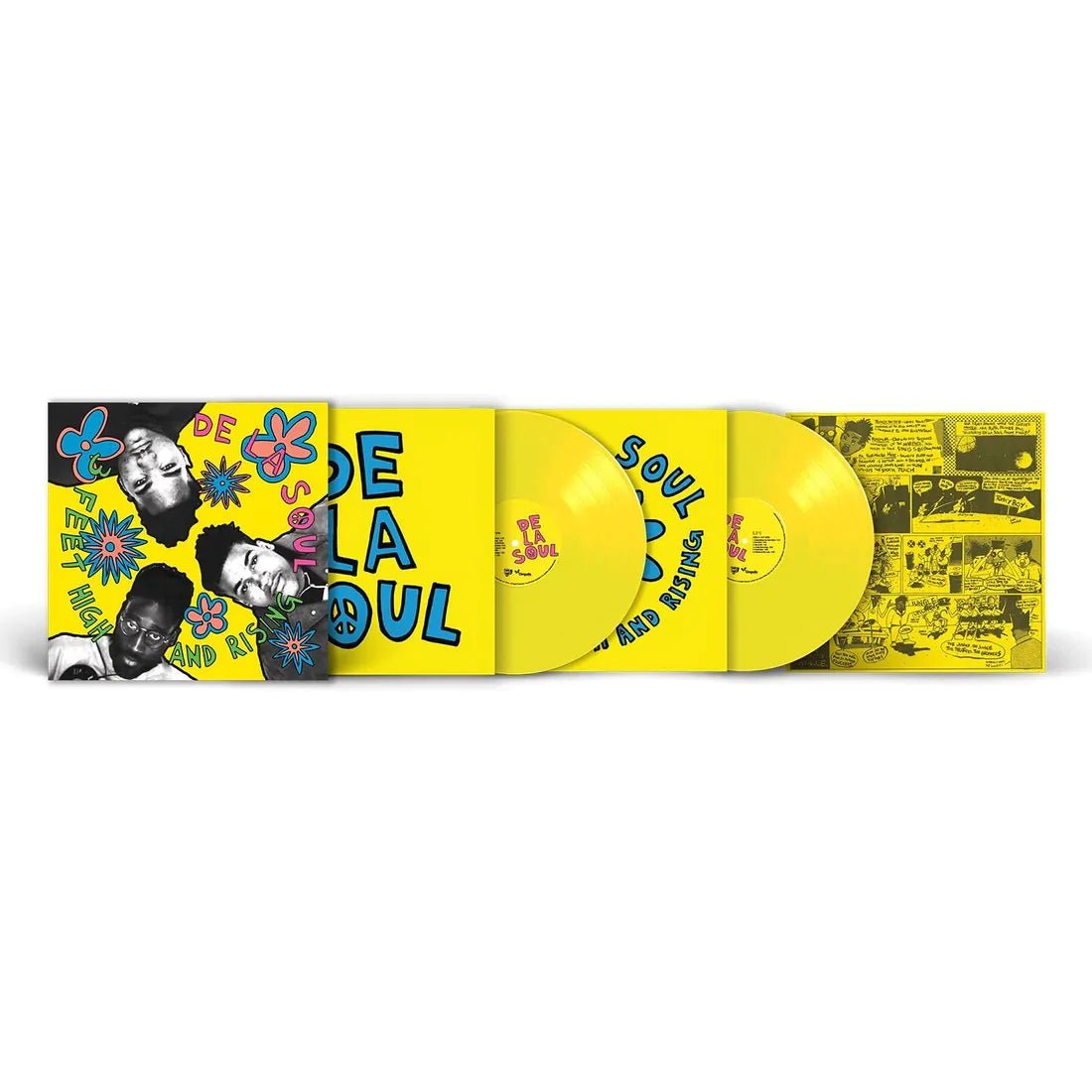 DE LA SOUL - 3 FEET HIGH AND RISING - YELLOW Vinyl LP